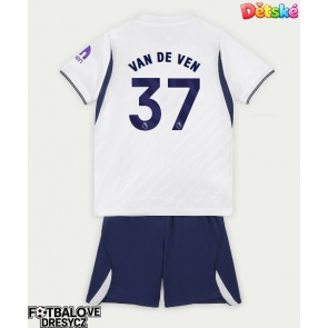 Tottenham Hotspur Micky van de Ven #37 Dětské Domácí dres komplet 2026-27 Krátký Rukáv (+ trenýrky)